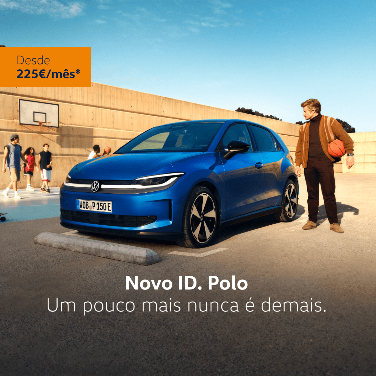 Lead-form_Feed_1200x1200_ID. Polo_Exterior, pessoa, carro 3-4, com preco